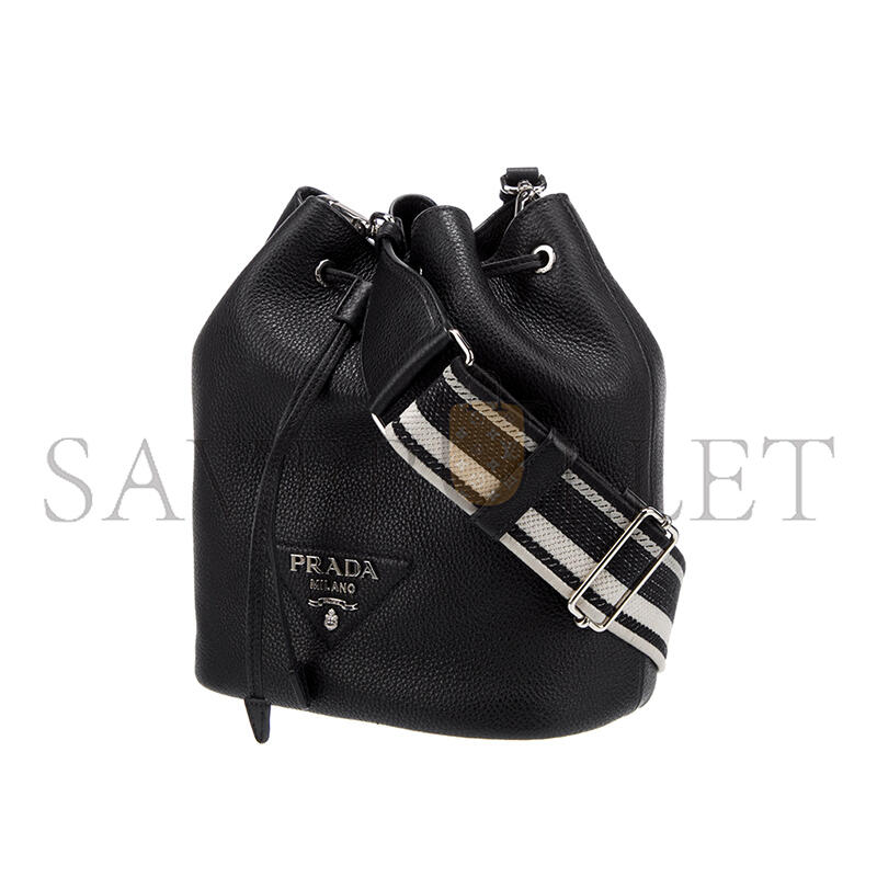 PRADA VITELLO DAINO SOFT BUCKET BAG 1BE060 (25*20*14cm)
